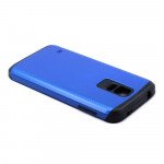 Wholesale Samsung Galaxy S5 i9600 Slim Armor Hybrid Case (Blue)